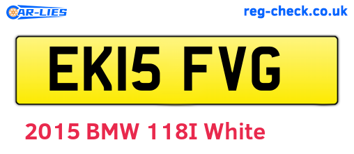 EK15FVG are the vehicle registration plates.
