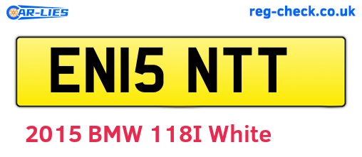 EN15NTT are the vehicle registration plates.