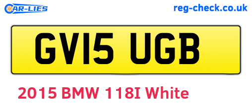 GV15UGB are the vehicle registration plates.