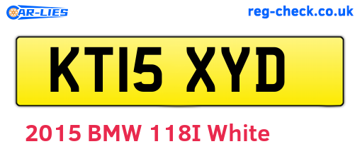 KT15XYD are the vehicle registration plates.