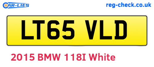 LT65VLD are the vehicle registration plates.