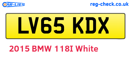 LV65KDX are the vehicle registration plates.