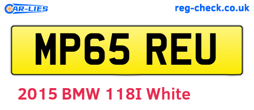 MP65REU are the vehicle registration plates.