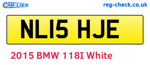 NL15HJE are the vehicle registration plates.