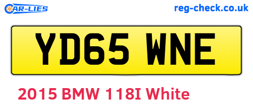 YD65WNE are the vehicle registration plates.