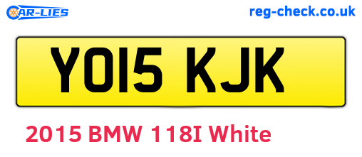 YO15KJK are the vehicle registration plates.