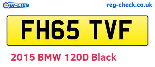 FH65TVF are the vehicle registration plates.