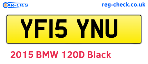 YF15YNU are the vehicle registration plates.