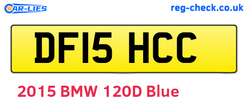 DF15HCC are the vehicle registration plates.
