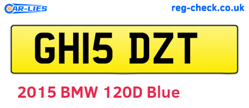 GH15DZT are the vehicle registration plates.