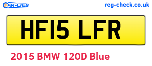 HF15LFR are the vehicle registration plates.