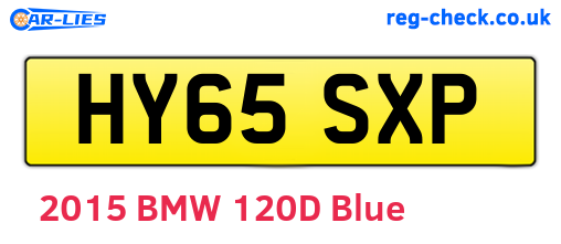 HY65SXP are the vehicle registration plates.