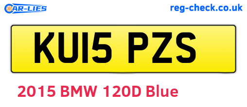 KU15PZS are the vehicle registration plates.
