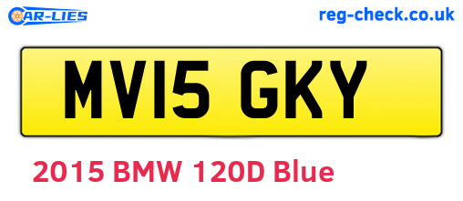 MV15GKY are the vehicle registration plates.