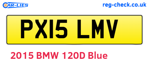 PX15LMV are the vehicle registration plates.