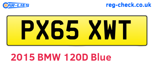 PX65XWT are the vehicle registration plates.