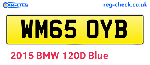 WM65OYB are the vehicle registration plates.