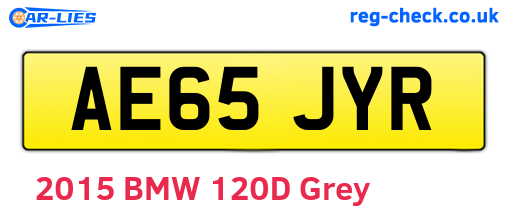 AE65JYR are the vehicle registration plates.