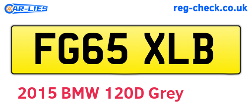 FG65XLB are the vehicle registration plates.