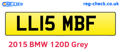 LL15MBF are the vehicle registration plates.