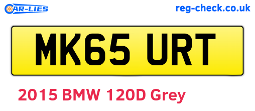 MK65URT are the vehicle registration plates.
