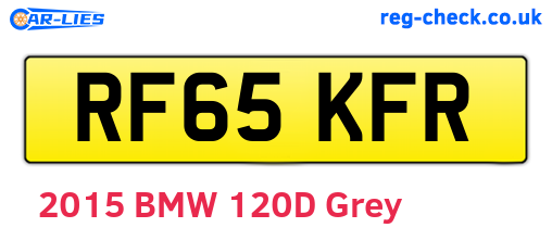 RF65KFR are the vehicle registration plates.