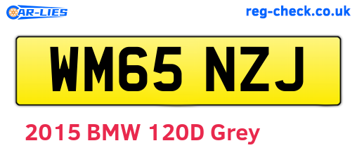 WM65NZJ are the vehicle registration plates.
