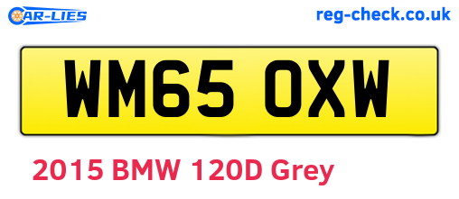 WM65OXW are the vehicle registration plates.