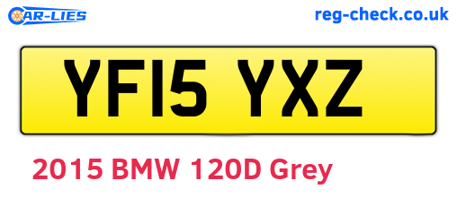 YF15YXZ are the vehicle registration plates.