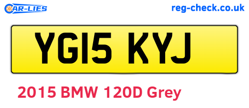 YG15KYJ are the vehicle registration plates.