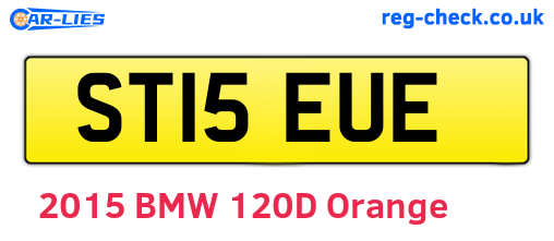 ST15EUE are the vehicle registration plates.