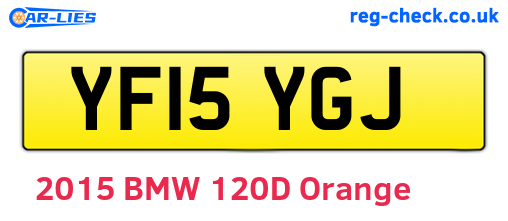 YF15YGJ are the vehicle registration plates.