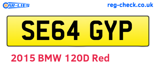 SE64GYP are the vehicle registration plates.