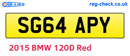 SG64APY are the vehicle registration plates.