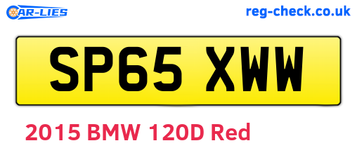 SP65XWW are the vehicle registration plates.