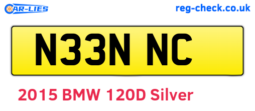 N33NNC are the vehicle registration plates.