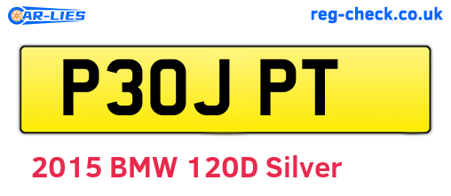 P30JPT are the vehicle registration plates.