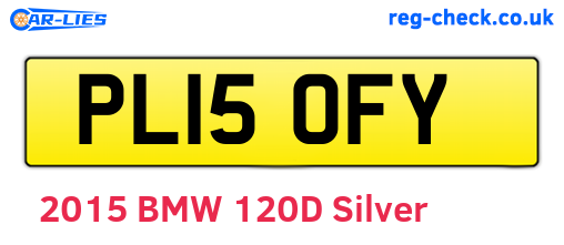 PL15OFY are the vehicle registration plates.
