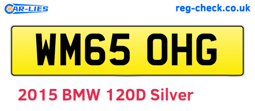 WM65OHG are the vehicle registration plates.