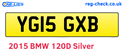 YG15GXB are the vehicle registration plates.