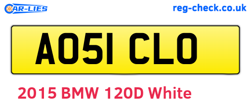 AO51CLO are the vehicle registration plates.