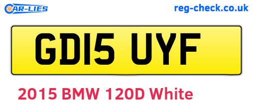 GD15UYF are the vehicle registration plates.