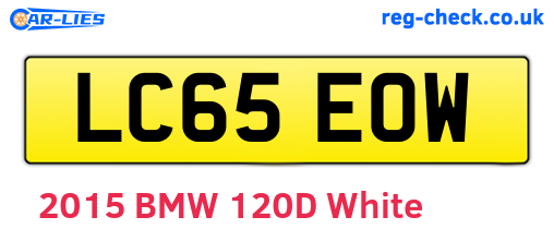 LC65EOW are the vehicle registration plates.