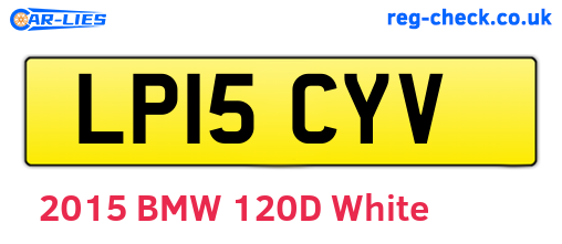 LP15CYV are the vehicle registration plates.