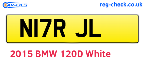 N17RJL are the vehicle registration plates.