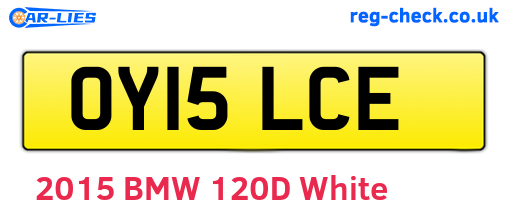 OY15LCE are the vehicle registration plates.