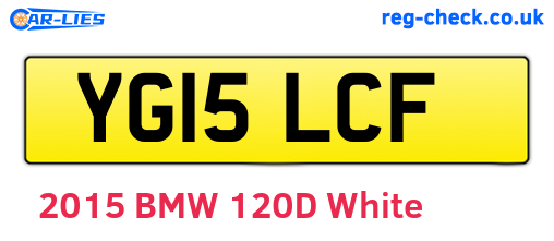 YG15LCF are the vehicle registration plates.