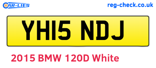 YH15NDJ are the vehicle registration plates.