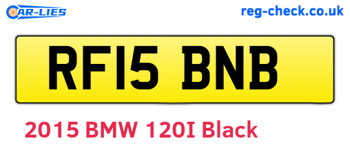 RF15BNB are the vehicle registration plates.