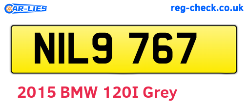 NIL9767 are the vehicle registration plates.